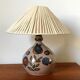 Ceramic lamp and its recycled cotton lampshade