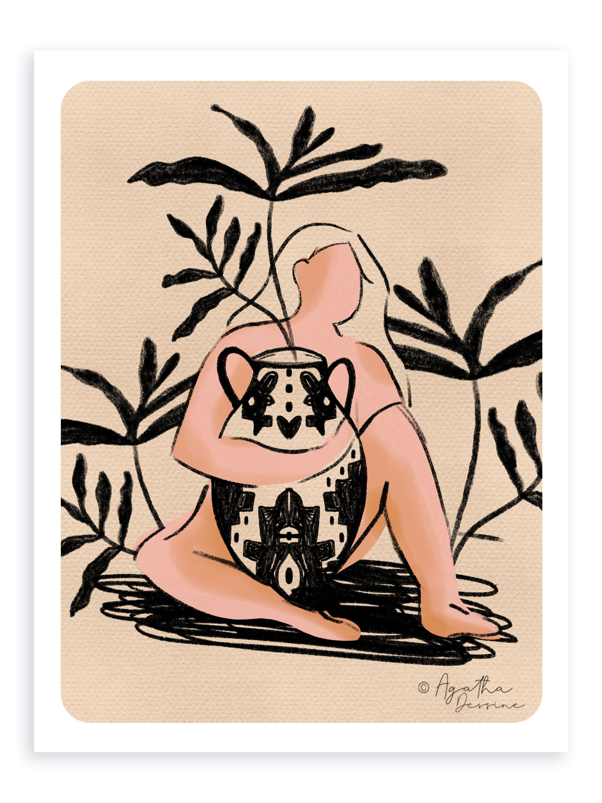 Illustration " Pot skin "