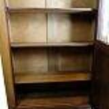 Antique display cabinet with adjustable shelves - Mahogany - Hand polished - 1920s