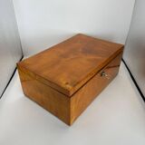 Late Biedermeier Box in Solid Birch, Northern Germany, 1840