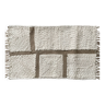 2x3 Ft - Tapis de porte en coton/chanvre cousu à la main, bain, côté lit, décoration murale, tenture murale, tapis \ tapis