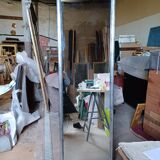 Silver mirror in art deco style. "gatsby" model