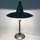 Vintage Brass and Silver Varnished Metal Desk Lamp, Italy