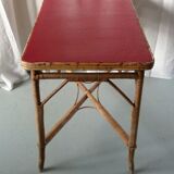 Bamboo and leather console