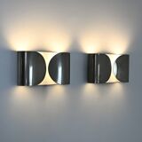2 "Foglio" wall lights by Tobia & Afra Scarpa for Flos, 1960s.