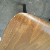 Set of 4 Scandinavian chairs with two-tone bars
