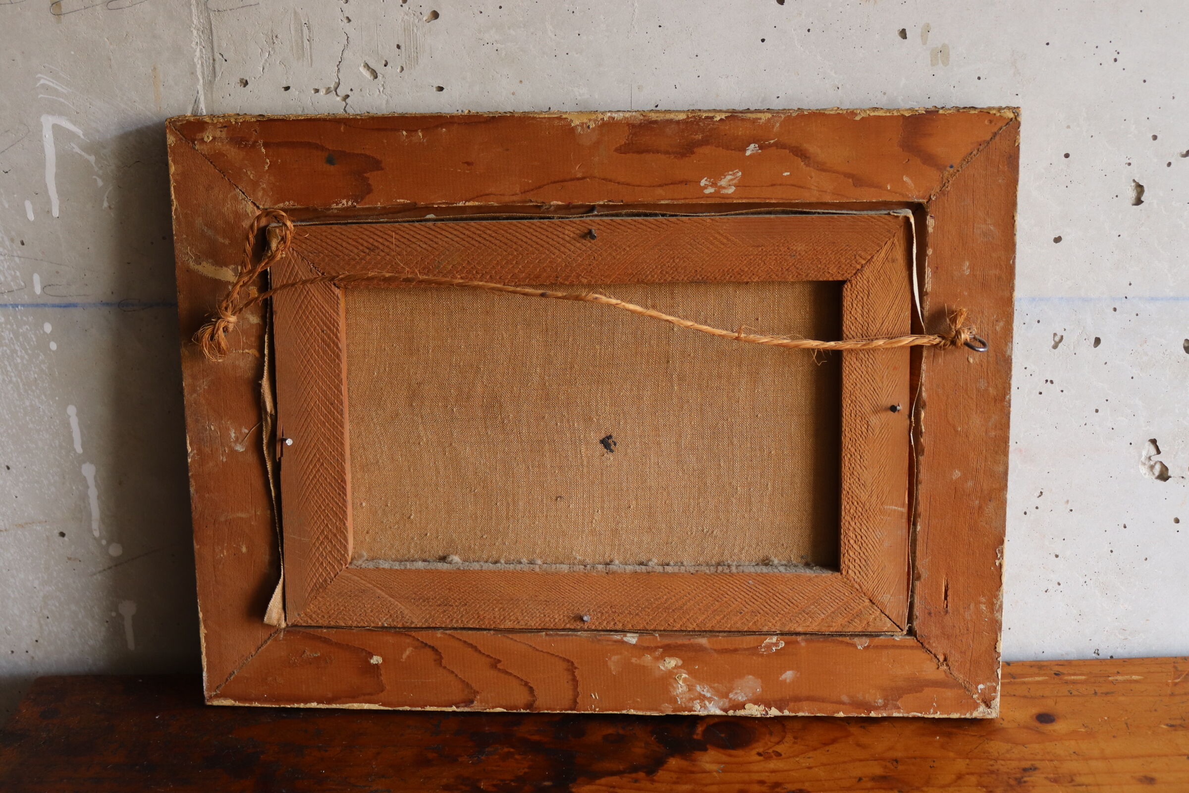 Old painting bouquet of flowers