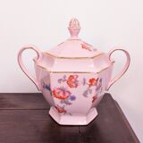 Epiag Czechoslovakia 27-piece art deco pink porcelain coffee set