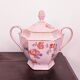 Epiag Czechoslovakia 27-piece art deco pink porcelain coffee set