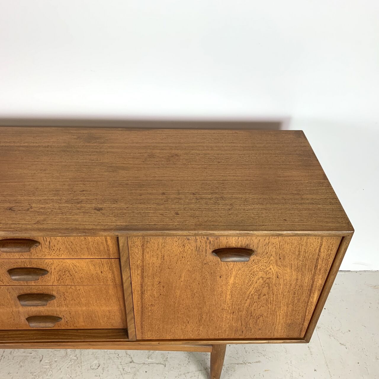 Mid-century teak line by G gold label plan