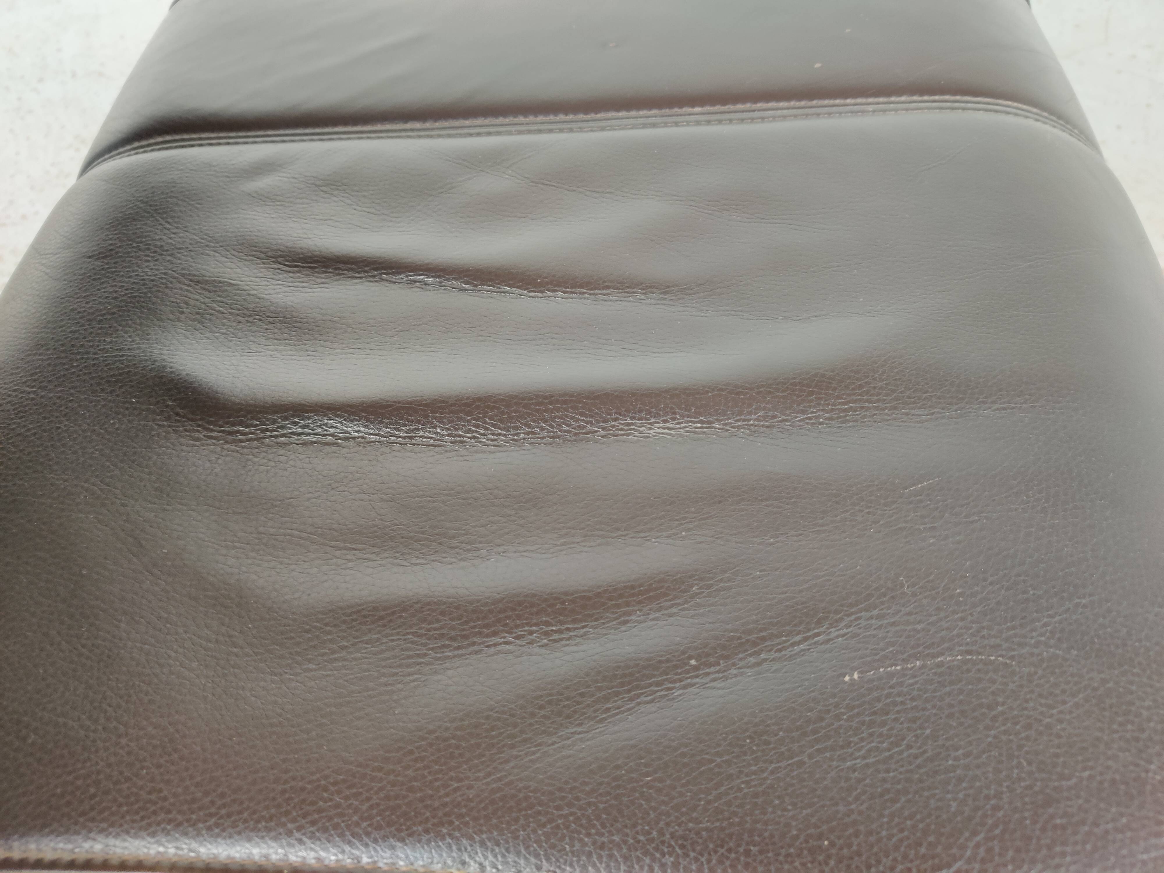 Design leather armchair, 80s/90s