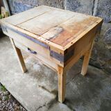 Old butcher's bill in solid beech