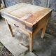 Old butcher's bill in solid beech