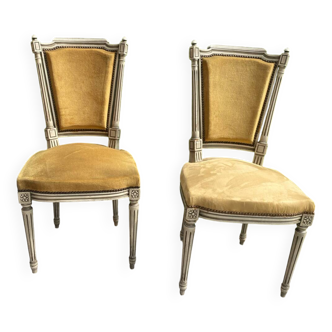 Paire de chaises style Louis 16