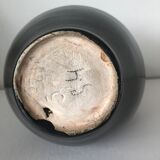 Enamelled ceramic vase