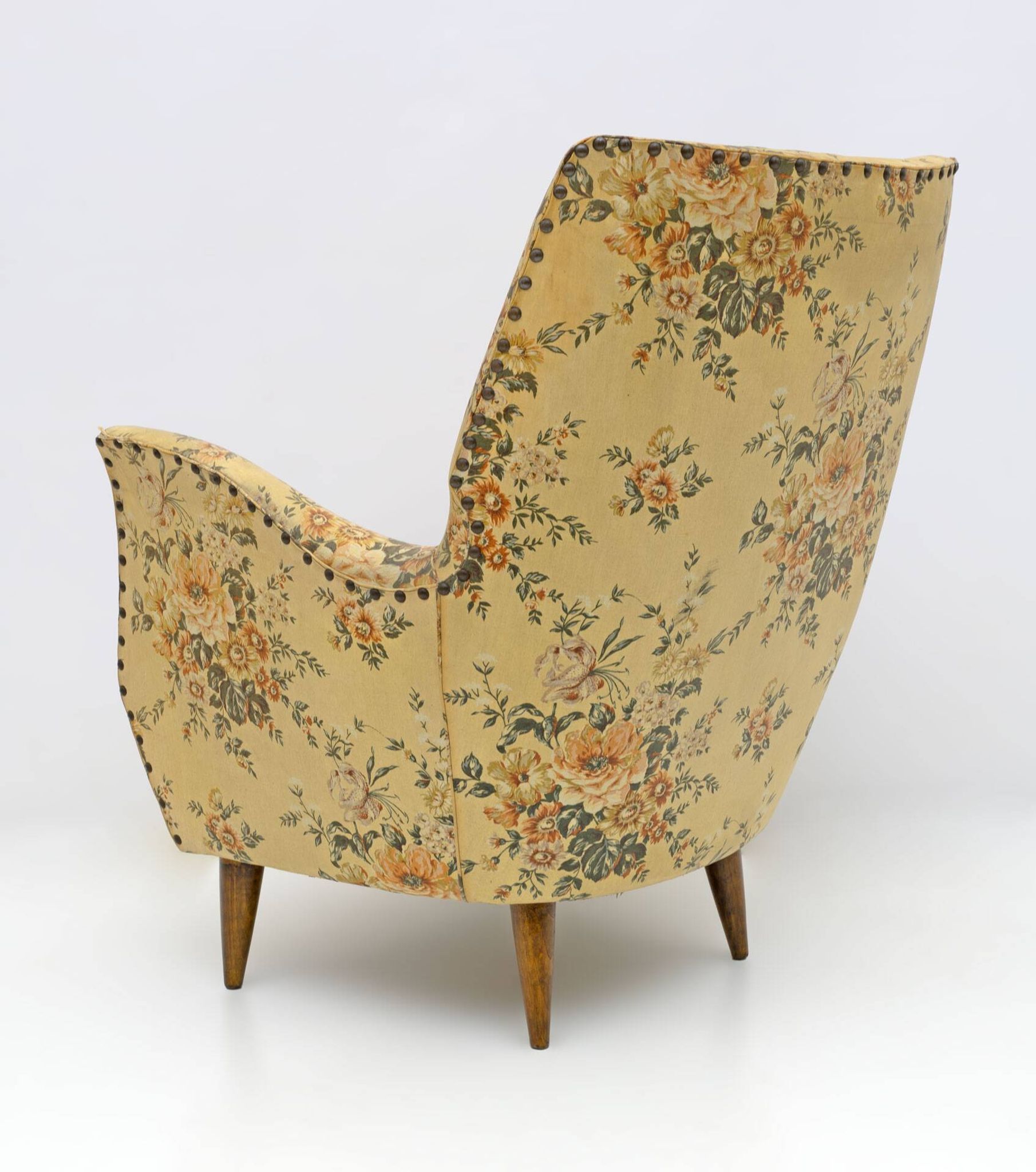 Attributed to Gio Ponti Mid-Century Modern Italian Armchairs by ISA, 1950s