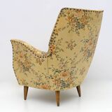 Attributed to Gio Ponti Mid-Century Modern Italian Armchairs by ISA, 1950s