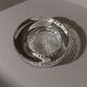 Transparent Murano Glass Ashtray with Asymmetric Thick Rim, 1970s Italian Retro Table Decor