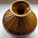 Pear-shaped ceramic vase.