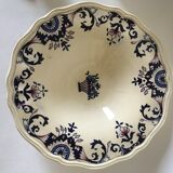 Pair of longchamp Rouennais earthenware cups