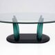 Vintage Italian Murano Glass Coffee Table by Seguso, 1989