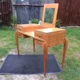 Art deco dressing table with tilting top stamped Sanyas and popot.