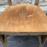 Set of 4 antique bistro chairs