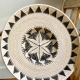 Round ethnic Balinese rattan tray