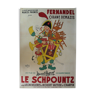 Original movie poster Le Schpountz Marcel Pagnol -Fernandel