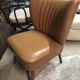 Fauteuil cocktail vintage avec skaï années 1960