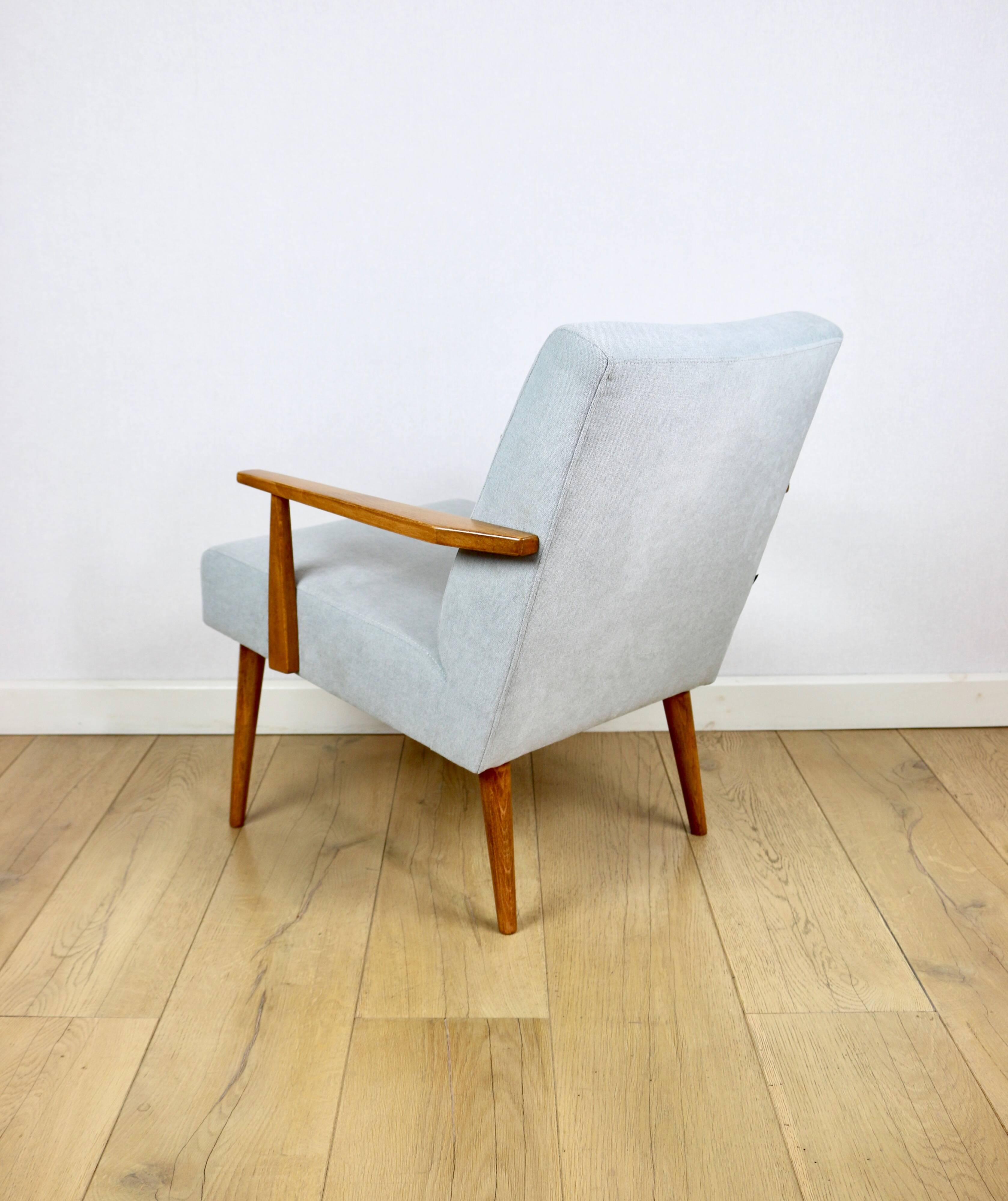 Vintage armchair with armrests Loft - blue sky