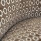 Vintage chocolate velvet toad armchair