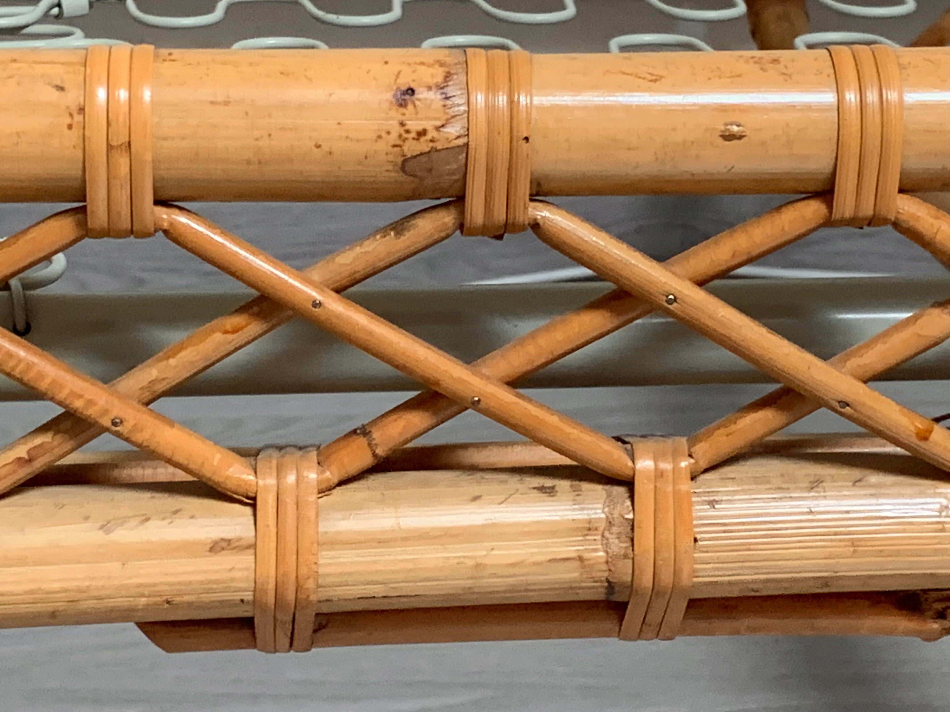 Daybed rattan bench bed 1950