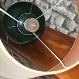 Grande lampe signée L. Drummer – céramique verte effet marbre