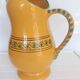 Large vintage ceramic cat pitcher – Hand Decor – French craftsmanship –