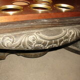 Coin - Bar from the 1940s in black-coloured cerused oak white of origin