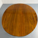Oval dining table in solid wood with turned legs from the 1950s.