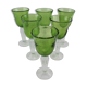 6 footed glasses in biot bubble
