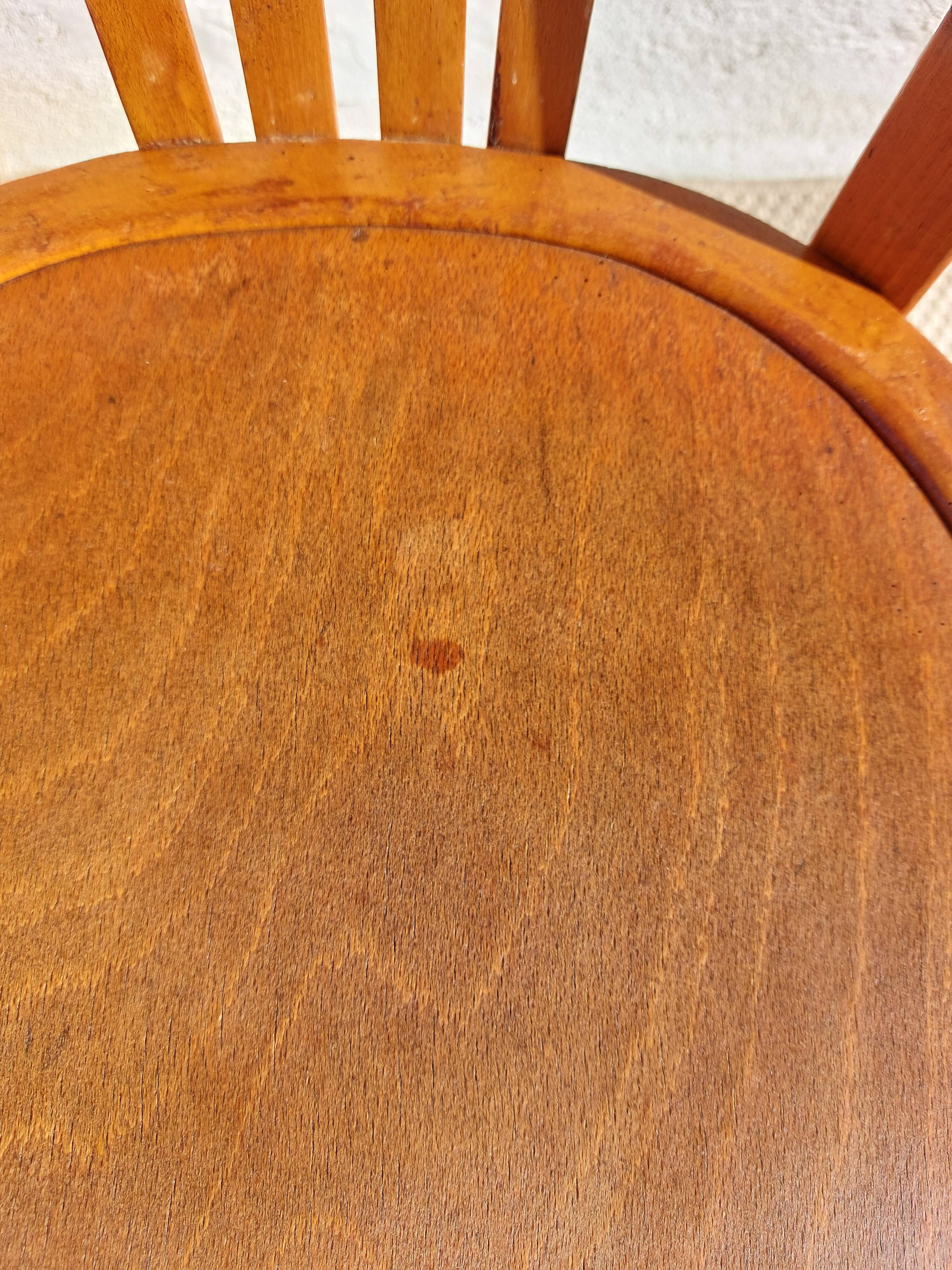 3 Luterma bistro chairs, medium oak finish