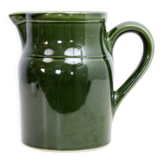 Digoin glazed stoneware pitcher