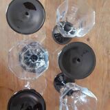 6 Luminarc Arcoroc Octagonal Vintage Wine Glasses
