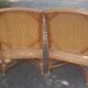 Paire de fauteuils anciens en rotin