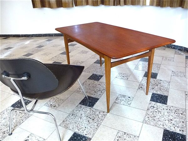 Table basse en teck danois moderne du milieu du siècle, années 1960