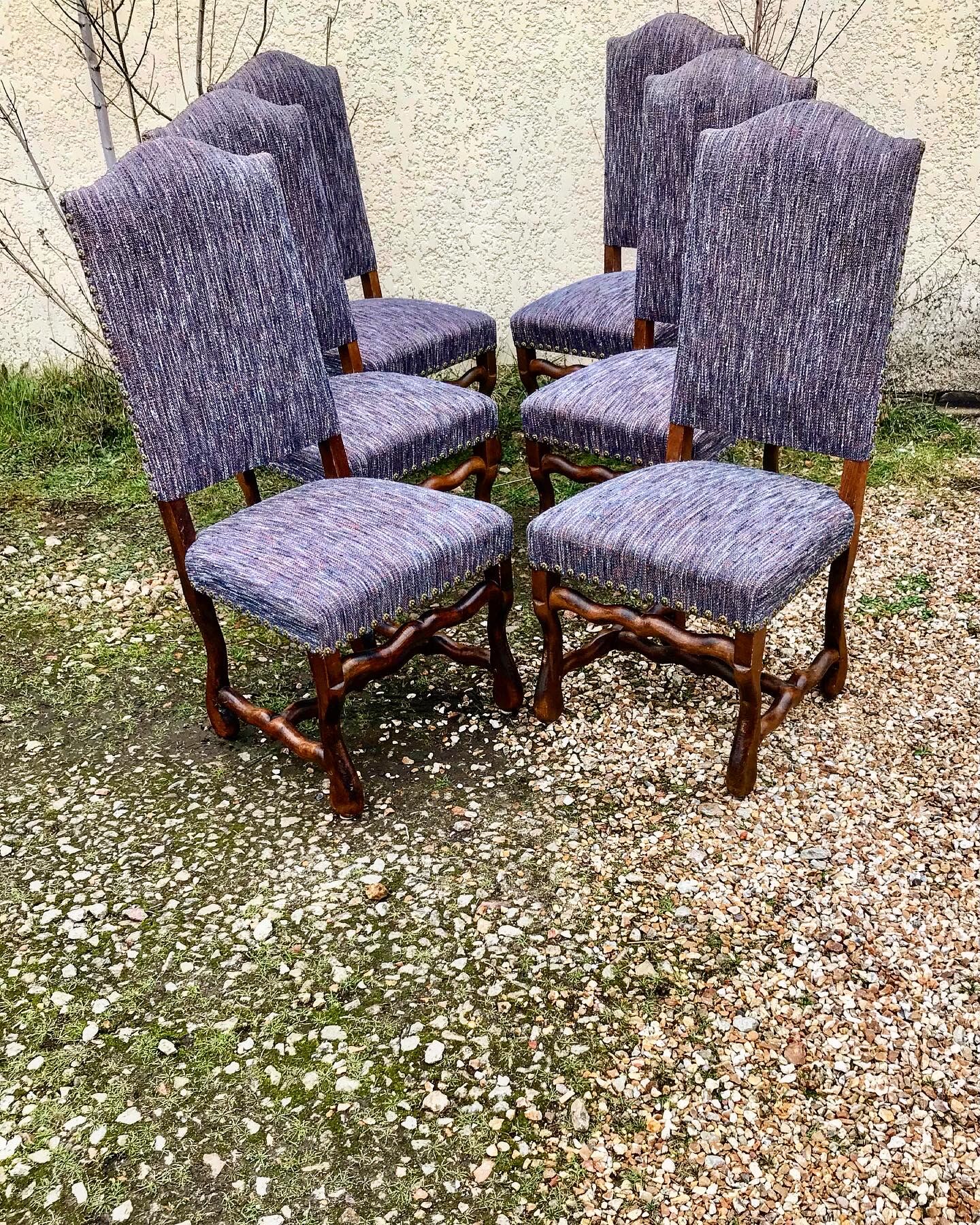 6 Louis XIII style chairs