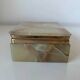 Vintage green marble/onyx jewellery box - 1960s/70s