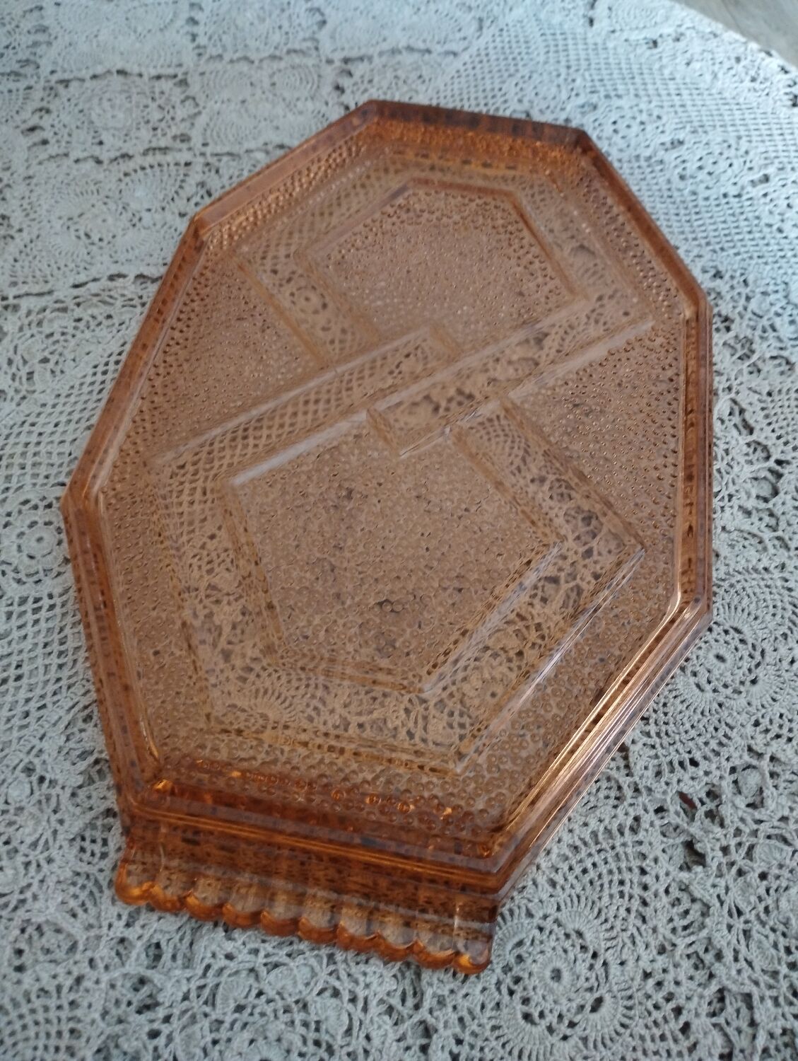 Plateau a service octogonal 1950