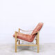 Fauteuils Safari avec un ottoman, Suède, 1960