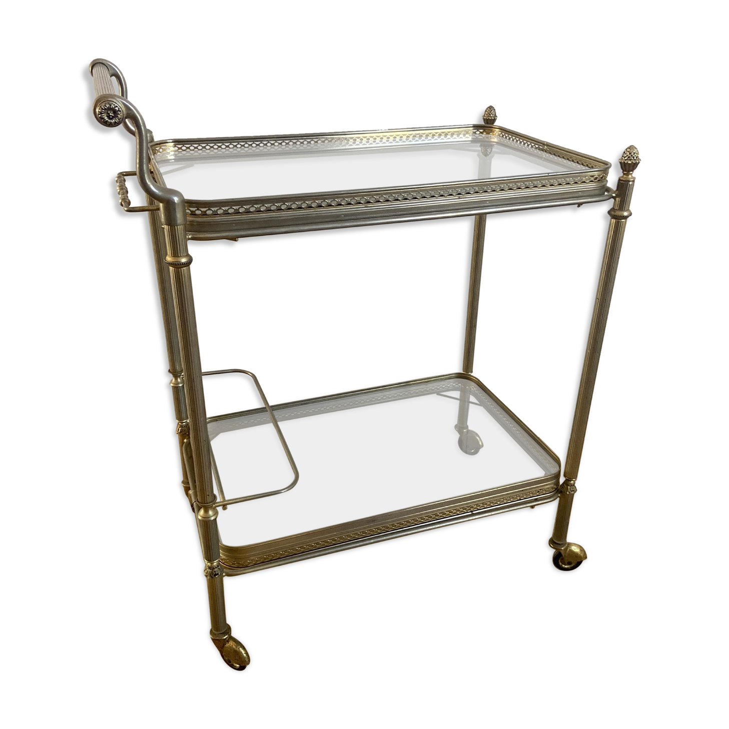 Vintage service service with removable trays 70s