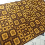 Modernist op-art rug with abstract graphic pattern by Magura, Germany 1960s