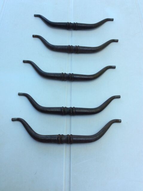 Antique metal handles.